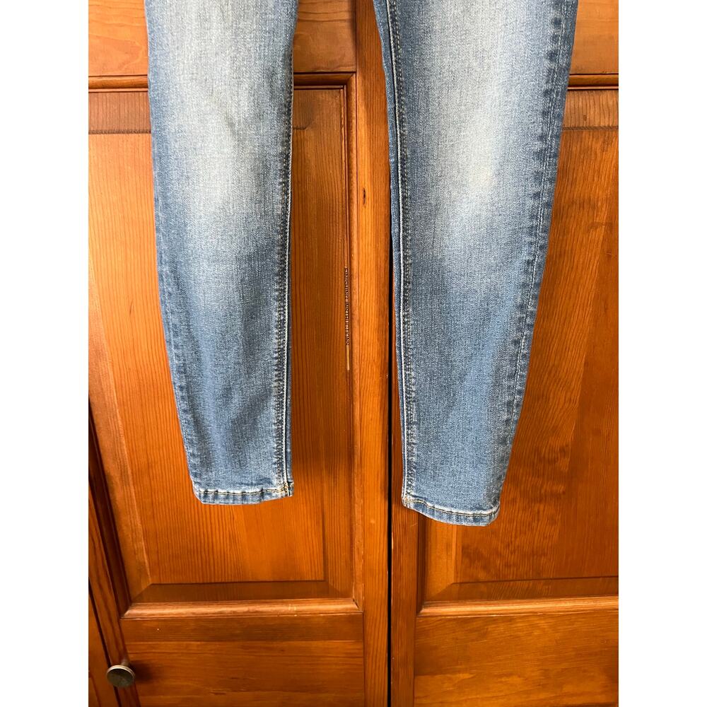 ZARA Girls Skinny Jeans Blue Adjustable Waist Stretch Denim Size 10 (140 cm) - Picture 4 of 11